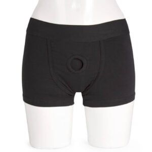Packer Gear Strap-On Harness Boxer Shorts with Vibe Pocket