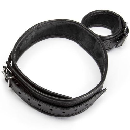 DOMINIX Deluxe Leather Wrist to Thigh Restraint