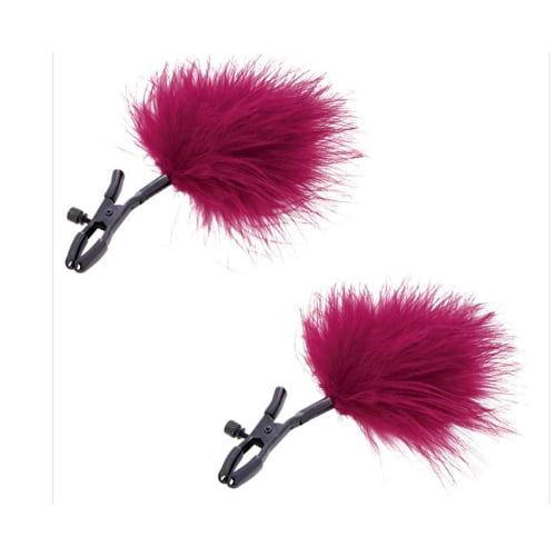 Sex and Mischief Feather Nipple Clamps