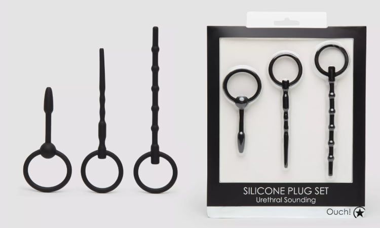 Ouch! Beginner’s 3mm/5mm Silicone Hollow Urethral Plug Set